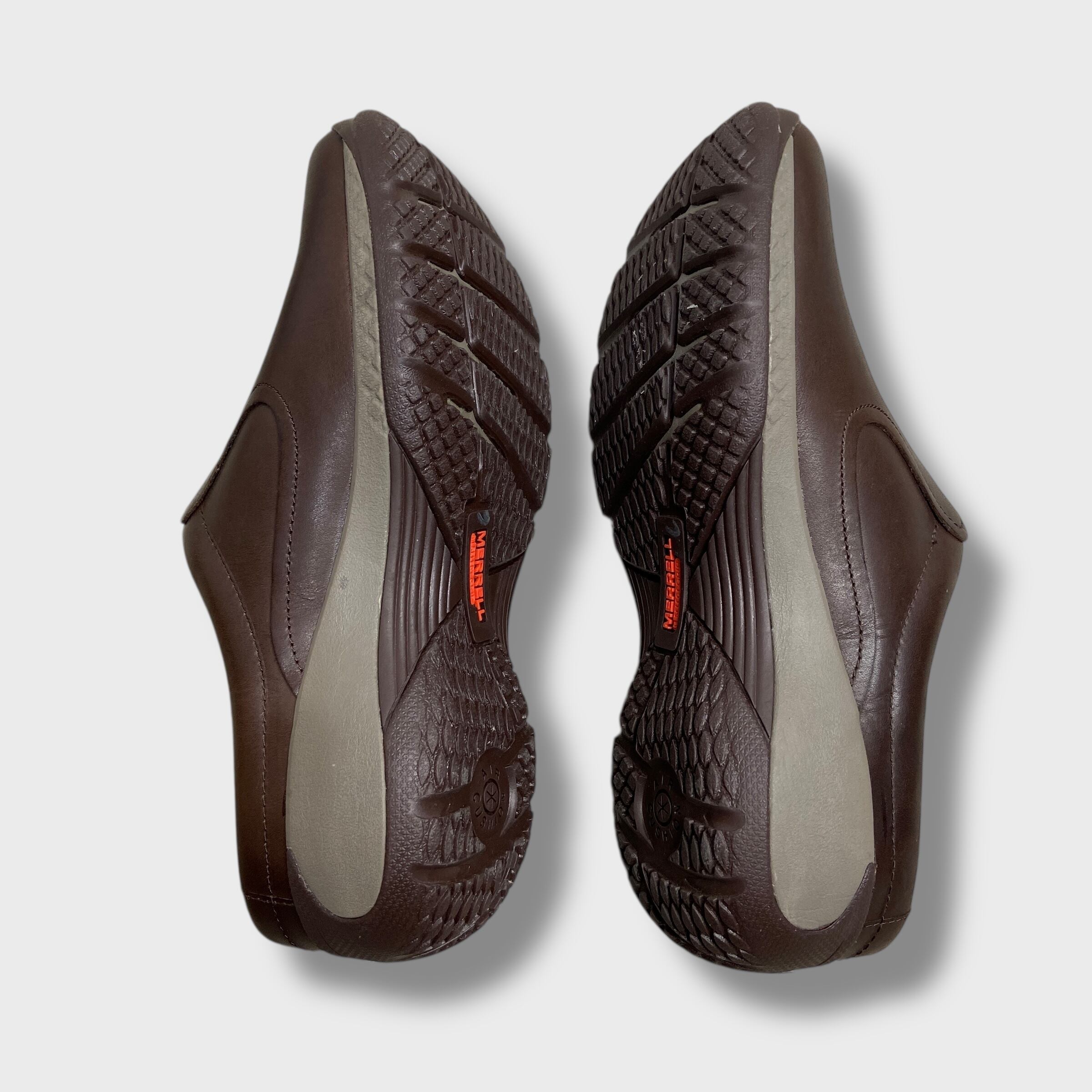 美品 MERRELL メレル アンコールQ2 レザークロッグサンダル ブラウン