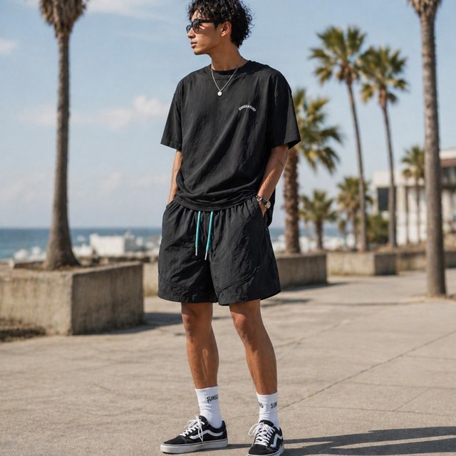 Wide Cut Half-Pants　SI1154