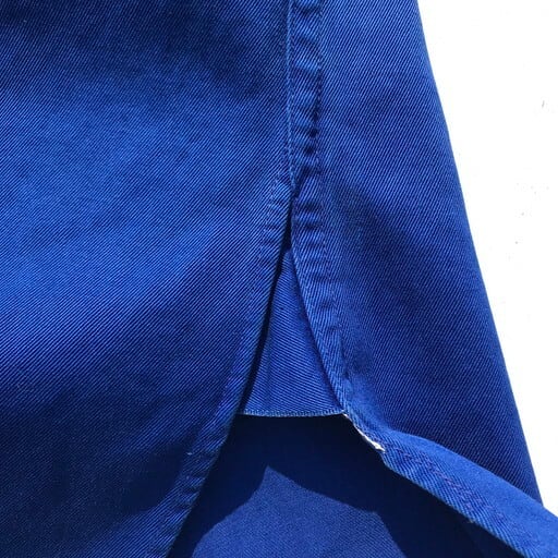 50's UNKNOWN コットンベースボールシャツ WAPAK BLUE JAYS ブルー