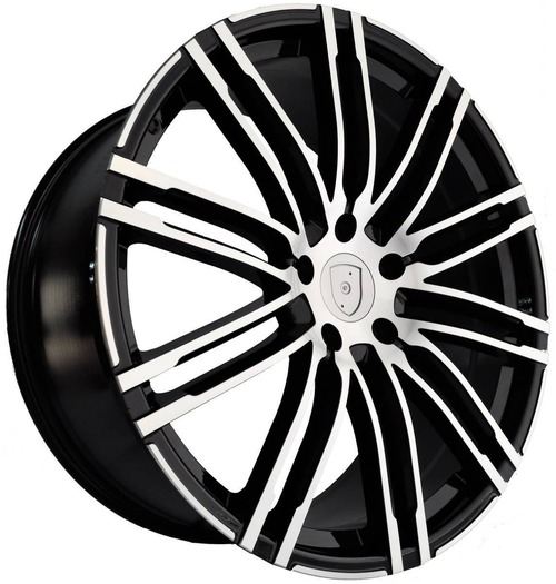 22インチ Black ホイール ( 4本セット ) ポルシェ カイエン -DFO-1299 -★