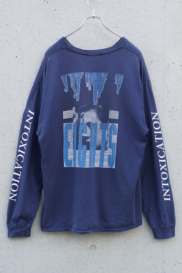 BLUE CITY RUG MAKER “INTOXICATION” Graphic Long Sleeve T-Shirt / Faded Navy / XL
