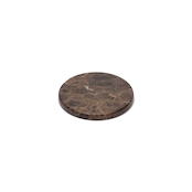 MARBLE CIRCLE COASTER - Emperador dark