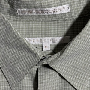PERRY ELLIS plaid pattern shirt