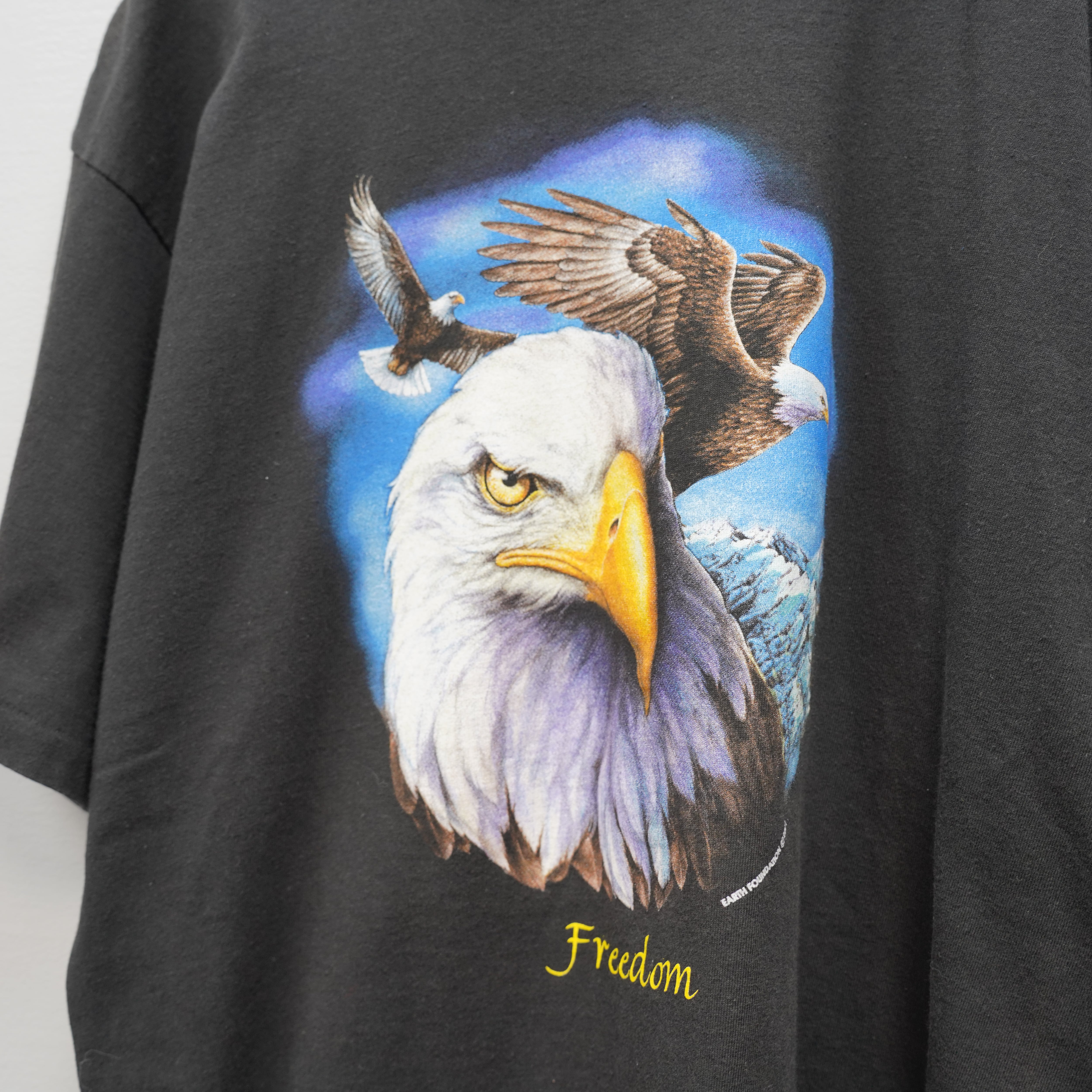 USA VINTAGE EAGLE PRINT DESIGN T SHIRT/アメリカ古着鷹プリント