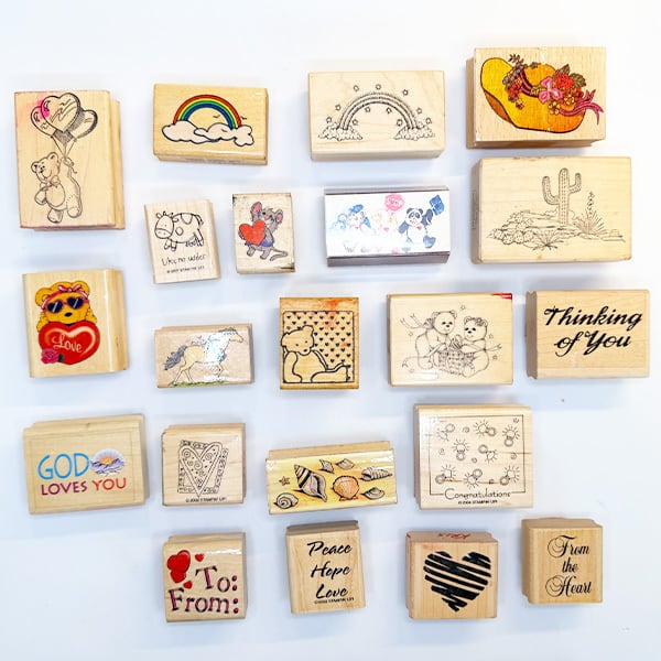 ヴィンテージ ウッドラバー スタンプ（中） 】1990年代から2000年初期