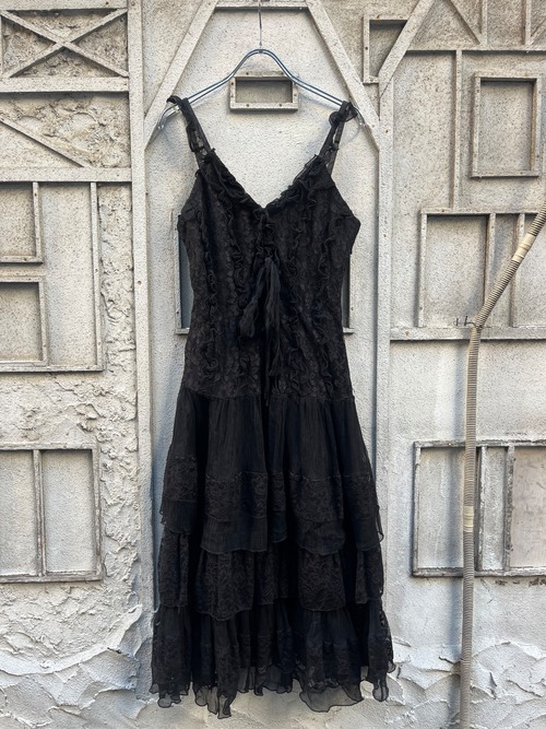 "GOTHIC" lace tired camisole one-piece