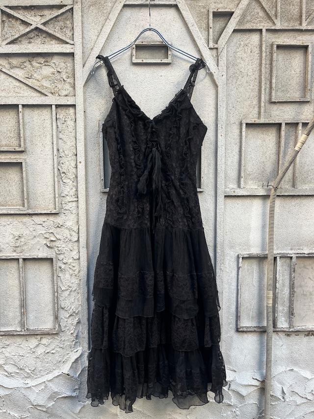 "GOTHIC" lace tired camisole one-piece