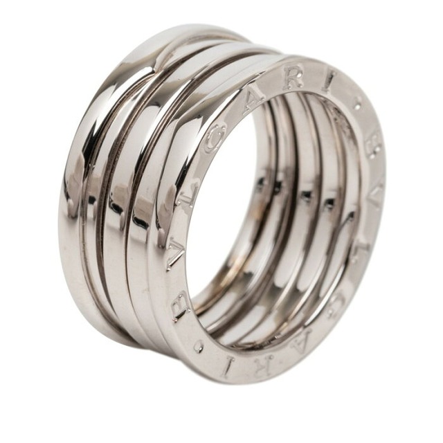 ブルガリ ビーゼロワン リング 指輪 #58 K18WG ホワイトゴールド 750 レディース BVLGARI 【中古】