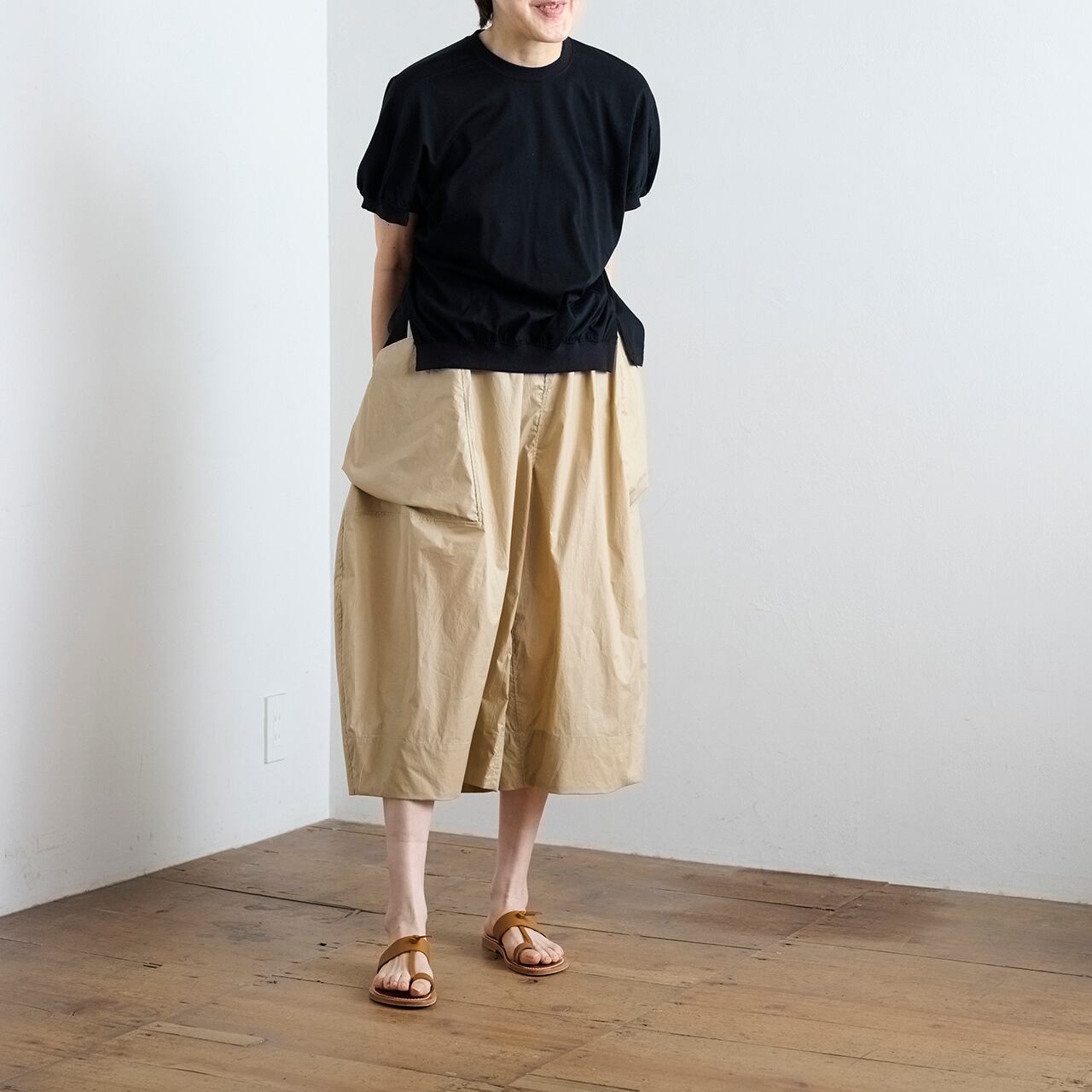 TENNE HANDCRAFTED MODERN はね上がっ ビックポケットキュロット