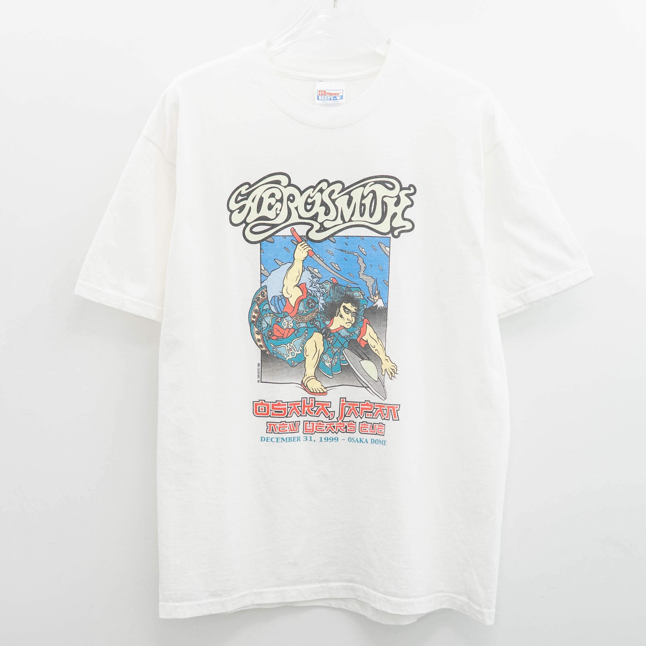 Aerosmith " Osaka 1999 Tour " Hanes L 【A7-73】