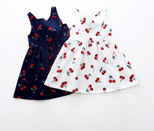 さくらんぼワンピース Hanabi キッズファッション