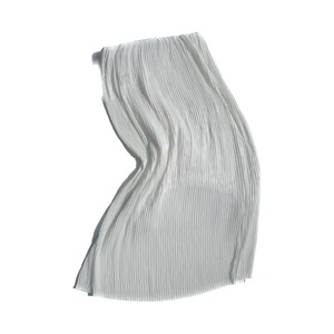 【BANSAN】Glossy Pleats Skirt (WHITE)