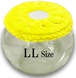 【LLサイズ】イエロー　チンチラ　デグー　砂浴び容器　飛び散り防止　ブラッシング効果  Chinchilla's glass ball for dust bath [LLsize] fluffy ring is [yellow color] .