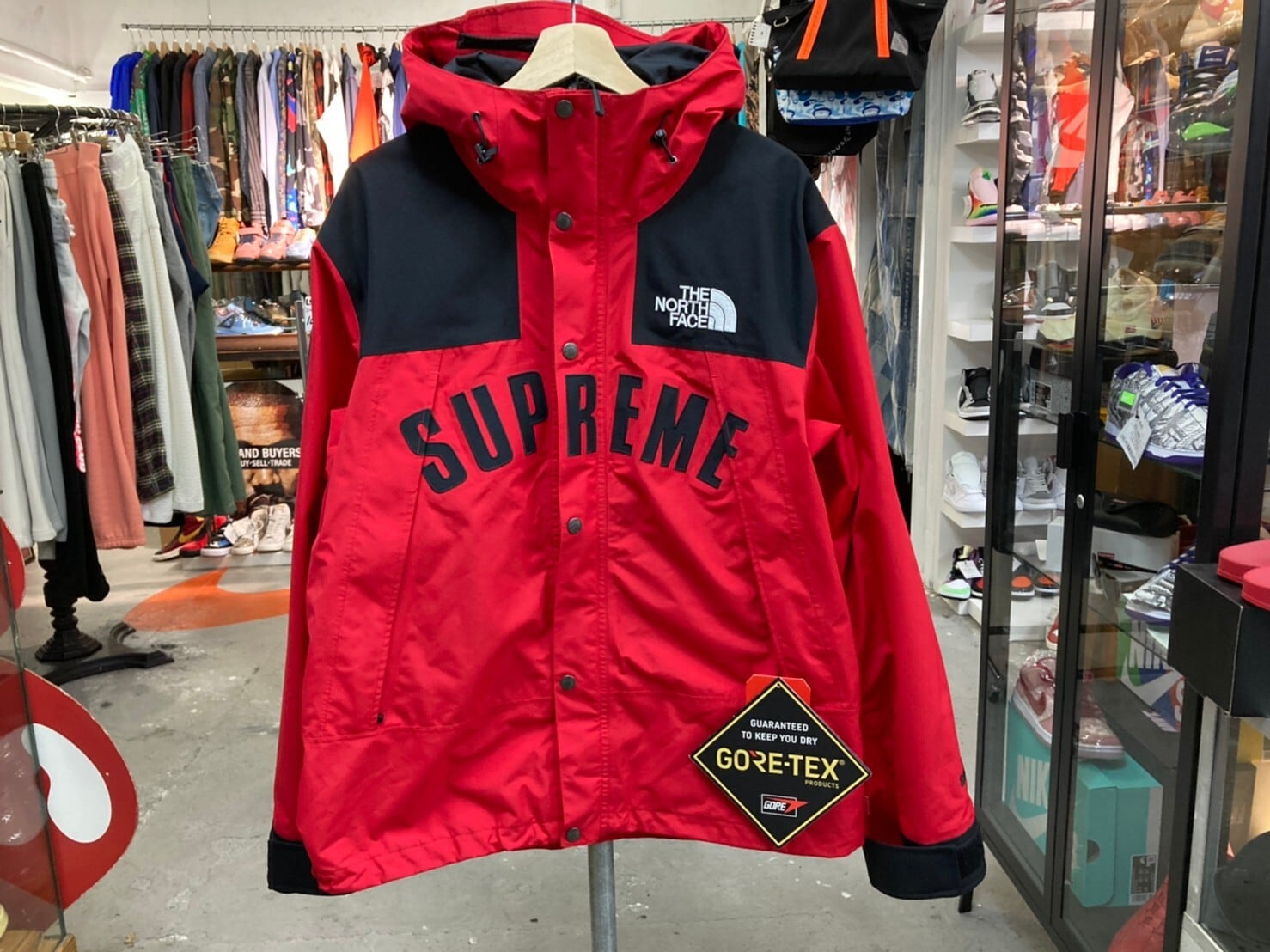 Supreme 19SS × THE NORTH FACE ARC LOGO MOUNTAIN PARKA LARGE RED ...