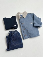 韓国子供服 / Atomeme / 26Autumn / Blanket Work Jacket / 秋服 *S~XL*