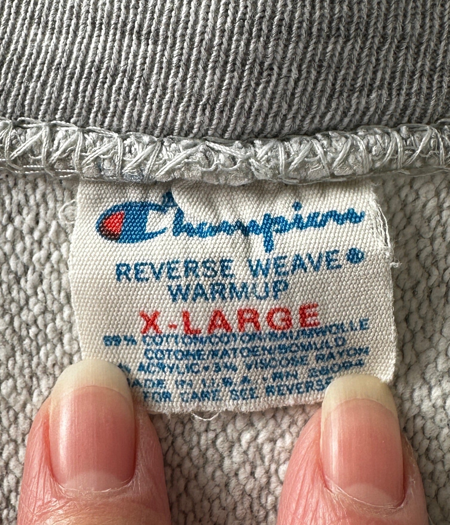 Champion- Vintage 80s XL CALIFORNIA Reverse Weave Sweat made in