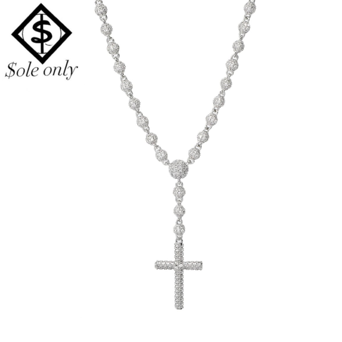ole only CZ Diamond 4mm Tennis Chain Necklace Silver 22inch 24inch