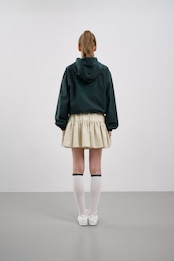 GOXO ゴーエックスオー ゴルフウェア スマイルハートダブルフレアスカート ベージュ