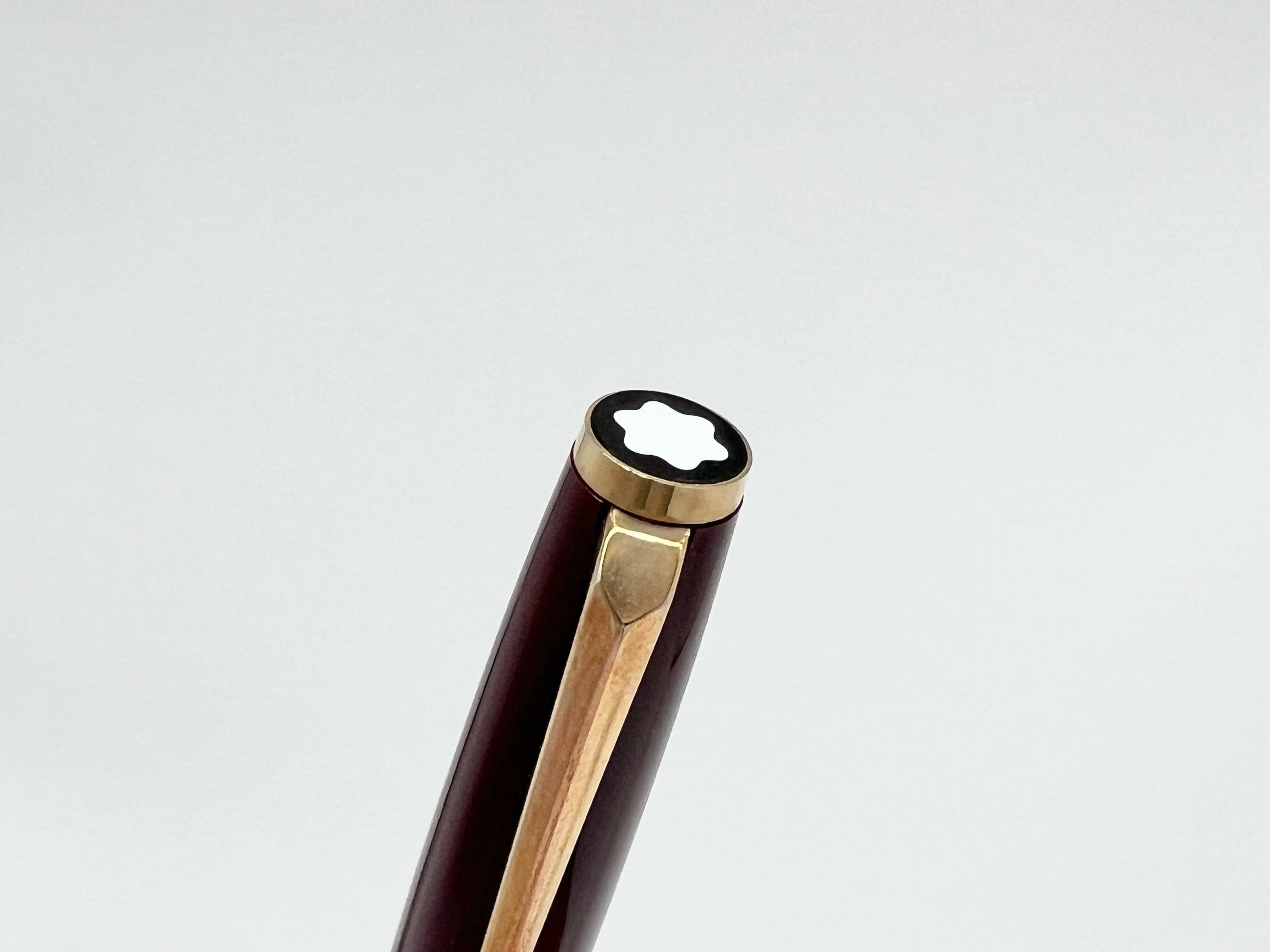 60s モンブラン 0221 ボルドー MONTBLANC 0221 （極細字） 14K