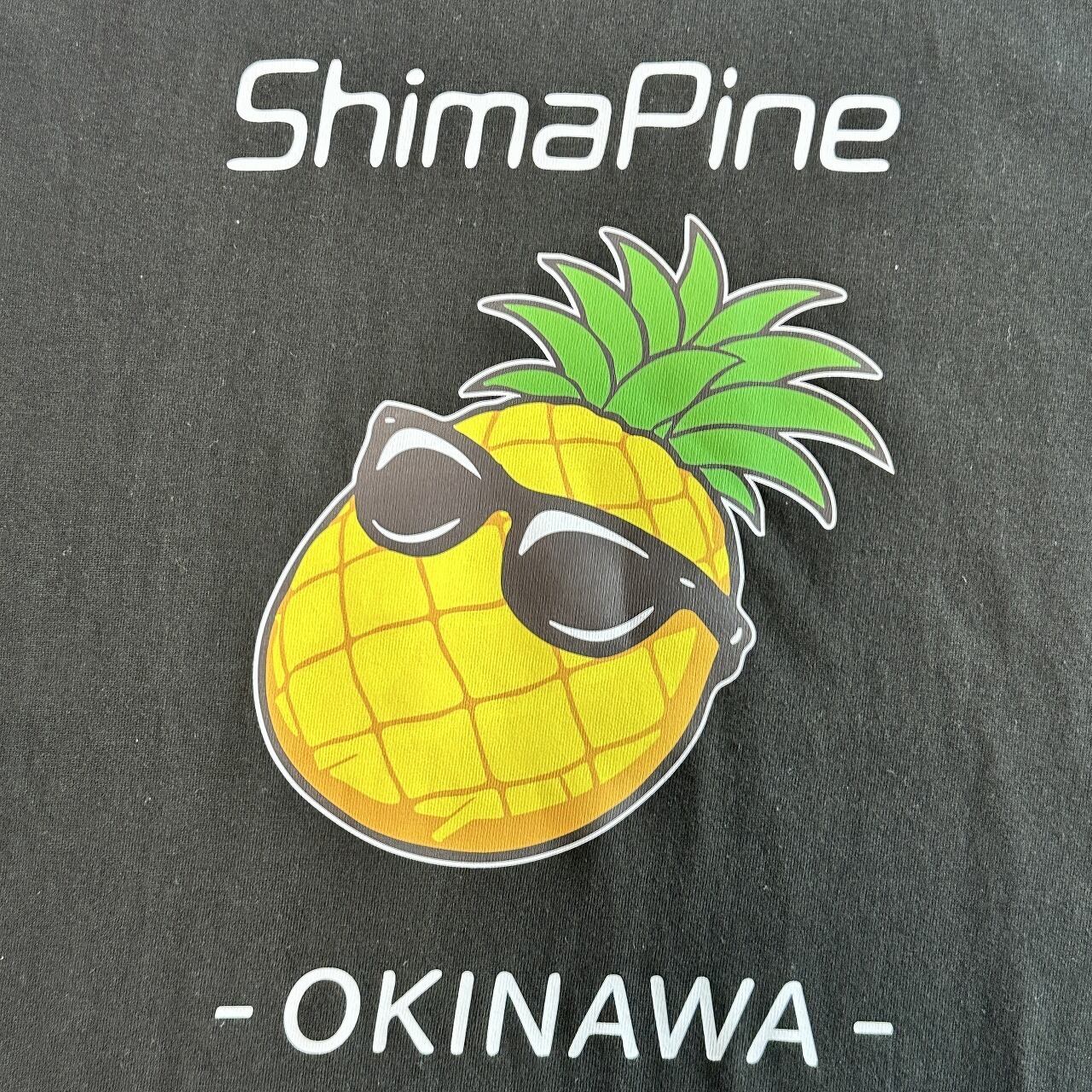 ShimaPine PT0001 【沖縄県内工場プリント】シマパインロゴプリントT