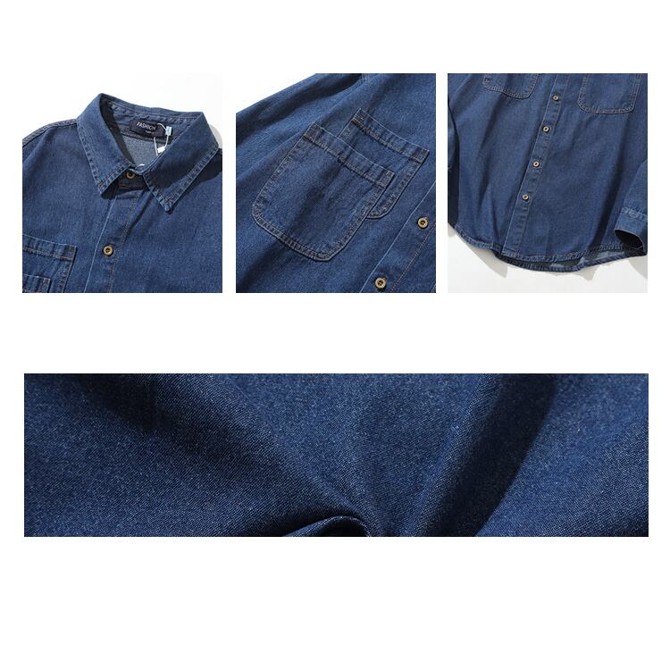 ★MULTI-POCKET DENIM CASUAL SHIRT　　　7289