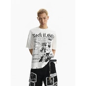 VINTAGE ストリート Rockワッフル Tシャツ T2074