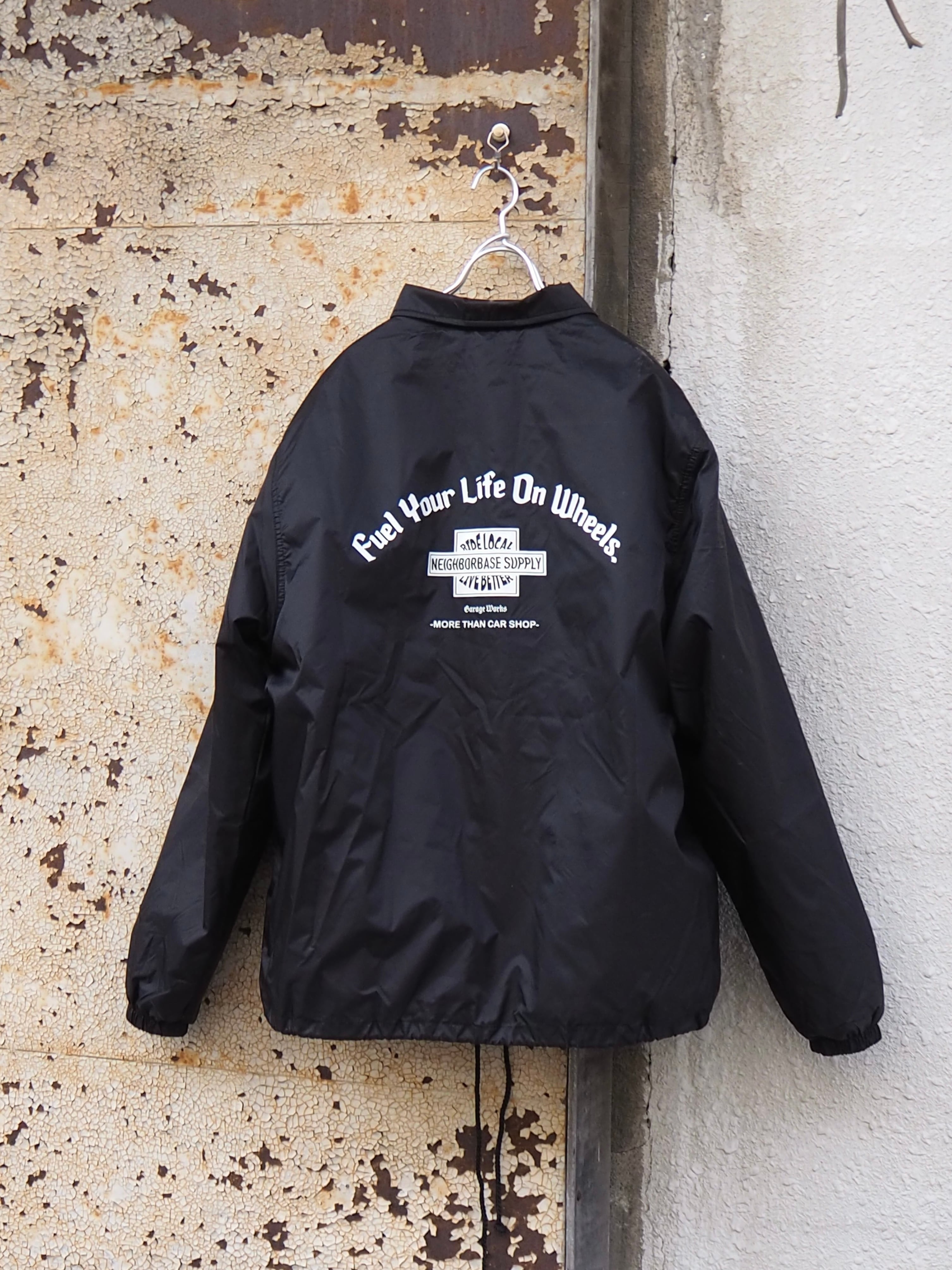 NBS Coach Jacket – Fleece-Lined /【Black】 | NEIGHBORBASE SUPPLY