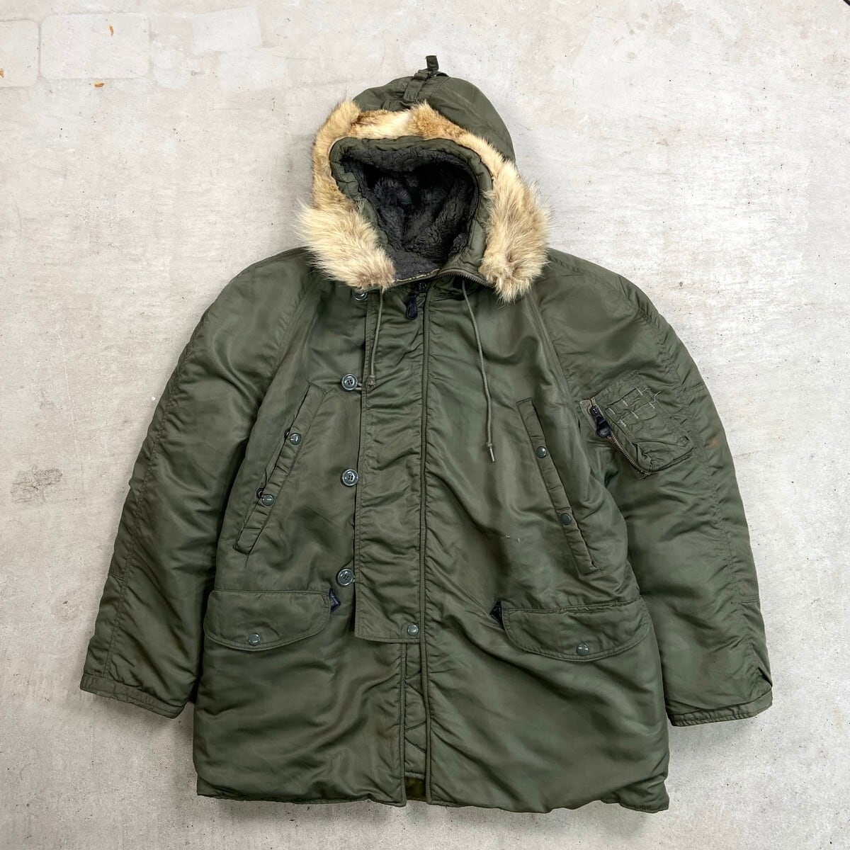 60年代 USAF U.S.AIR FORCE 米軍実品 N-3B コヨーテファー ミリタリー