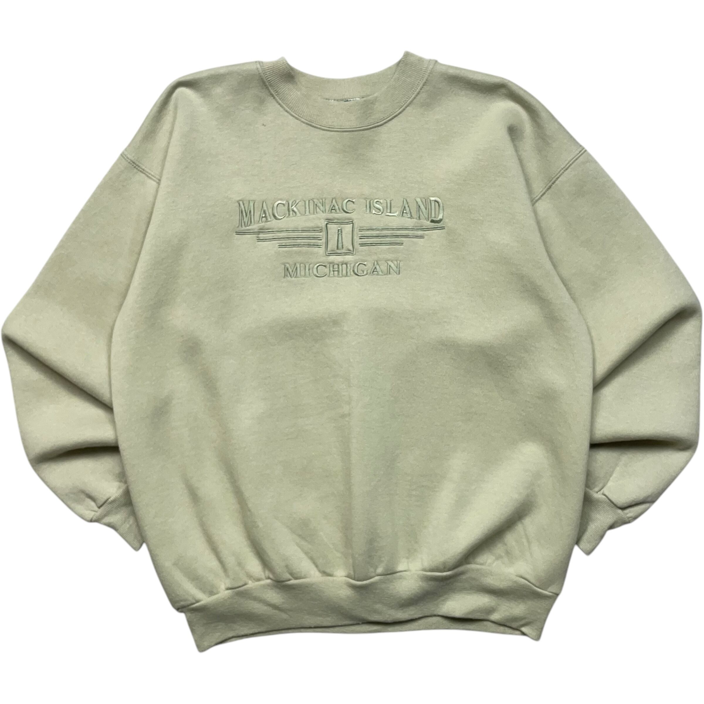 《M》 Hanes ヘインズ スウェット 刺繍ロゴ マカノーアイランド no.6541