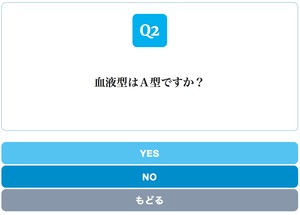 Yes/No Chart LIGHT BLUE スタイル