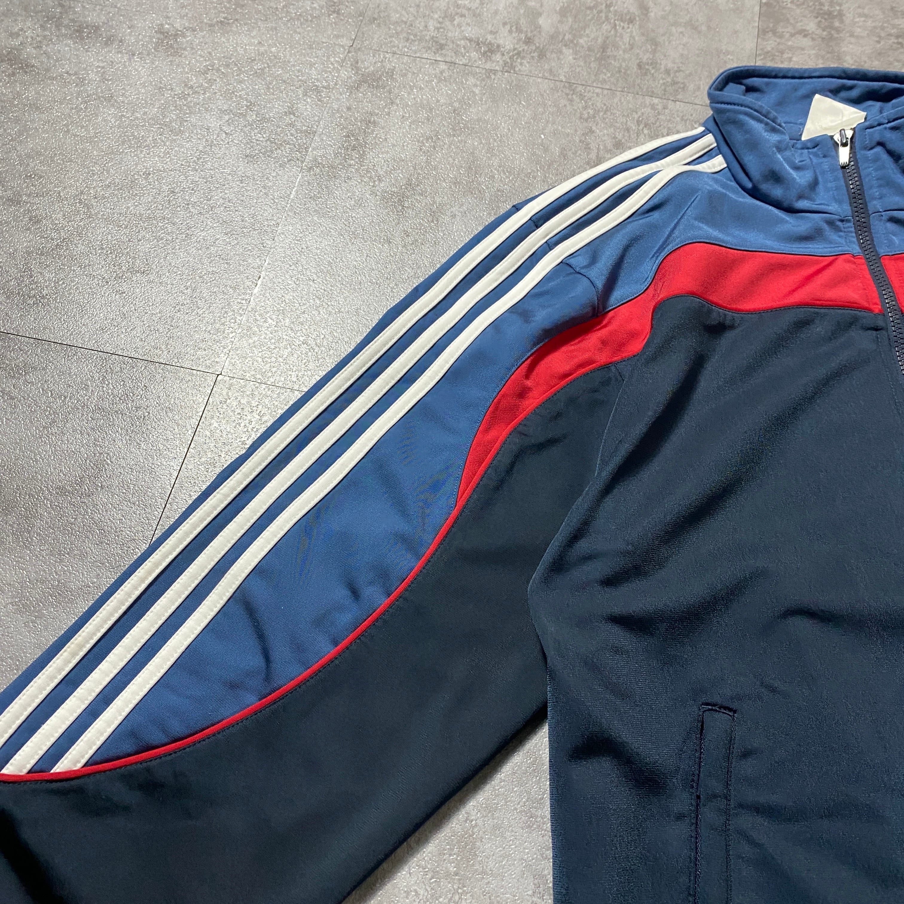 00's adidas アディダス 刺繍ワンポイント バックプリント サイド