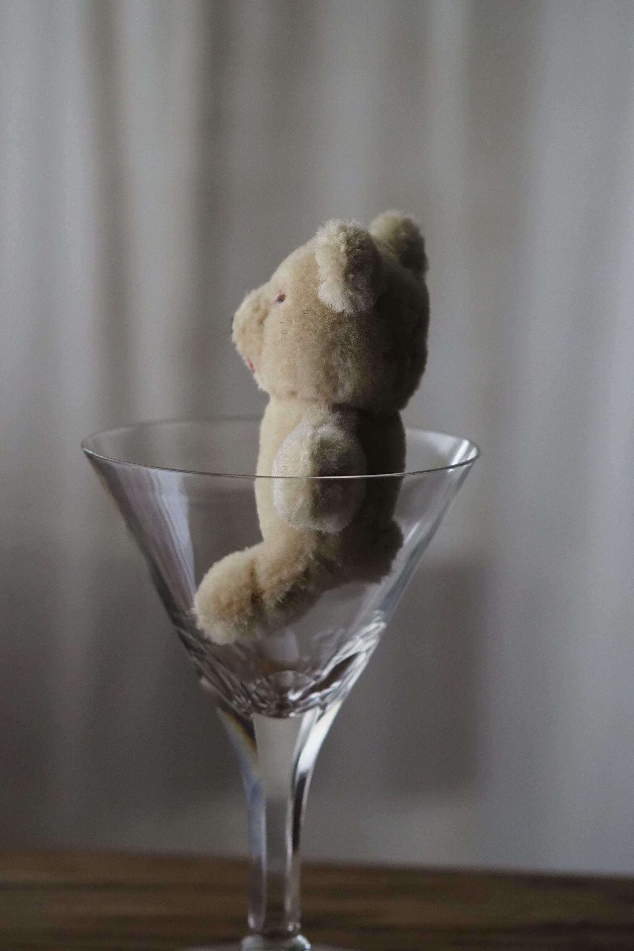 アンティーク　ピンクベア ミニマルなシロクマ-vintage teddy bear | アンティーク.ヴィンテージ