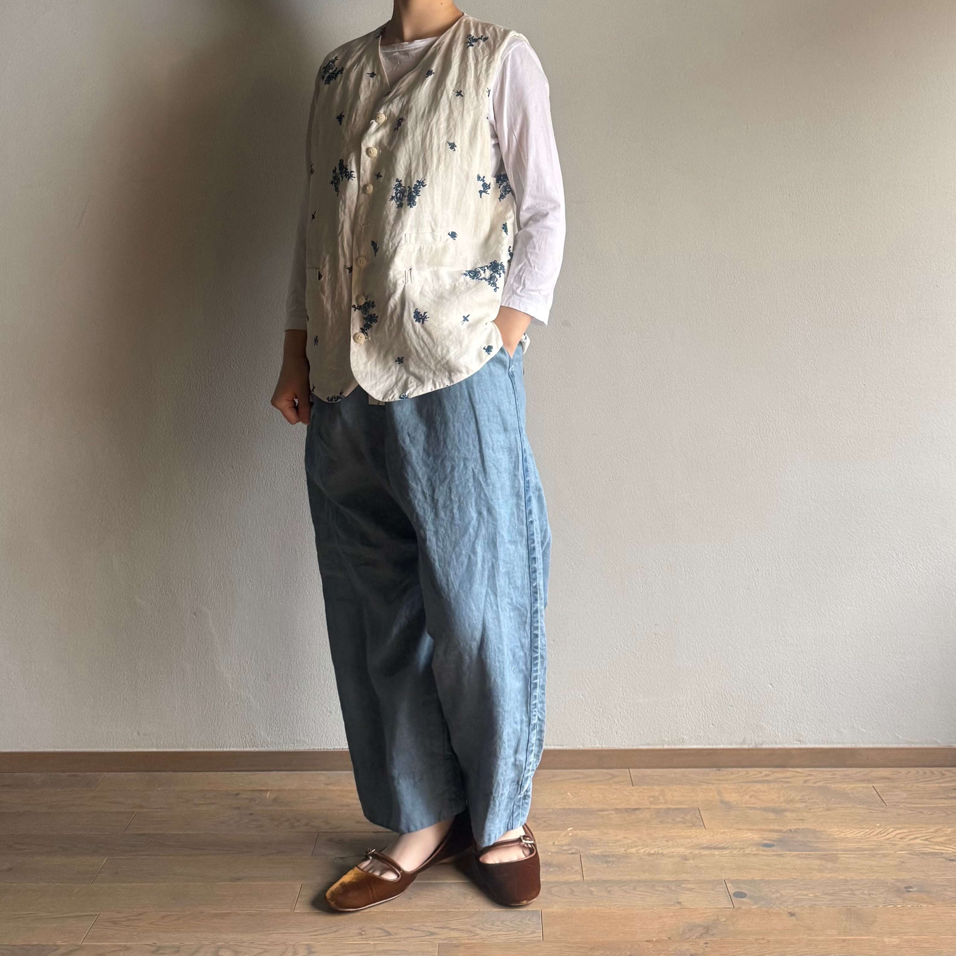quitan／キタン POMPIER EASY PANTS/AI-SUMI /ポンピエイージーパンツ