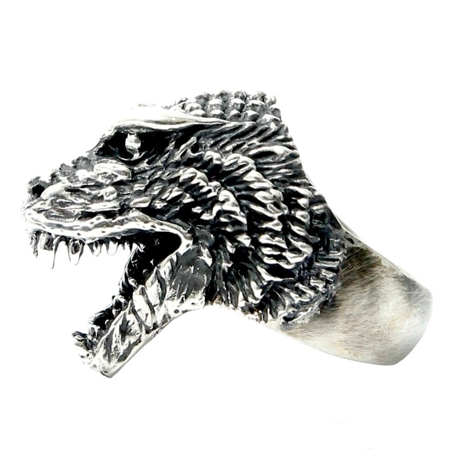 ゴジラ 2001ゴジラ haraKIRI godzilla ring Silver Jewelry モスラ