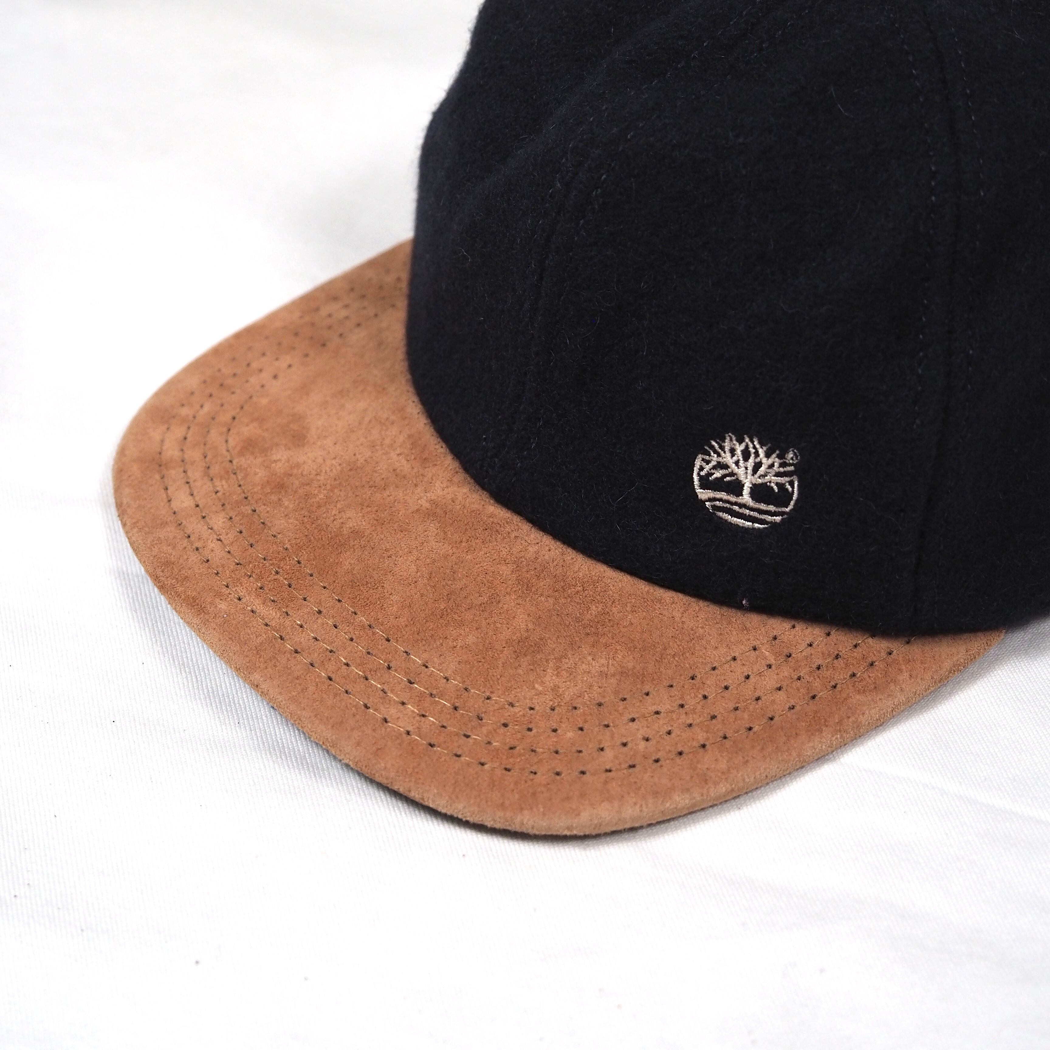 TIMBERLAND wool×leather 6panel cap /USA
