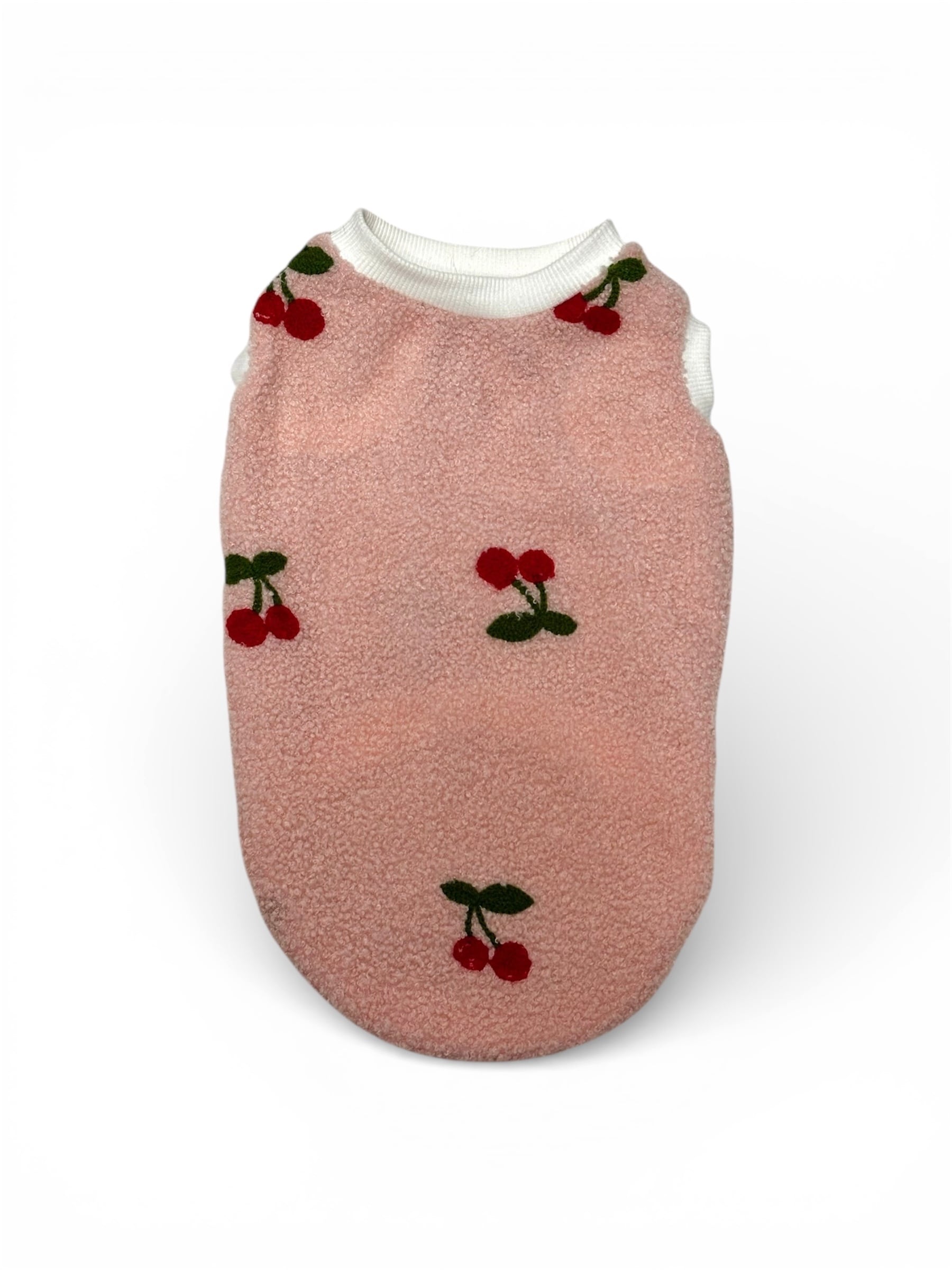 ピンクさくらんぼボアトップス