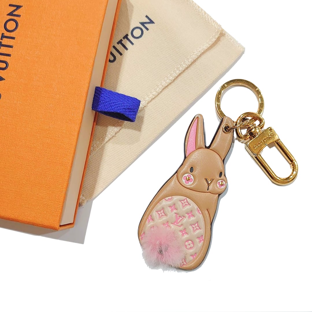 ルイヴィトン LOUIS VUITTON タッセル チャーム ブラウン レザー LOUIS