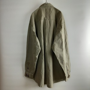 Brubig Trachten　チロリアンシャツ　ドイツ古着　オリーブ　42