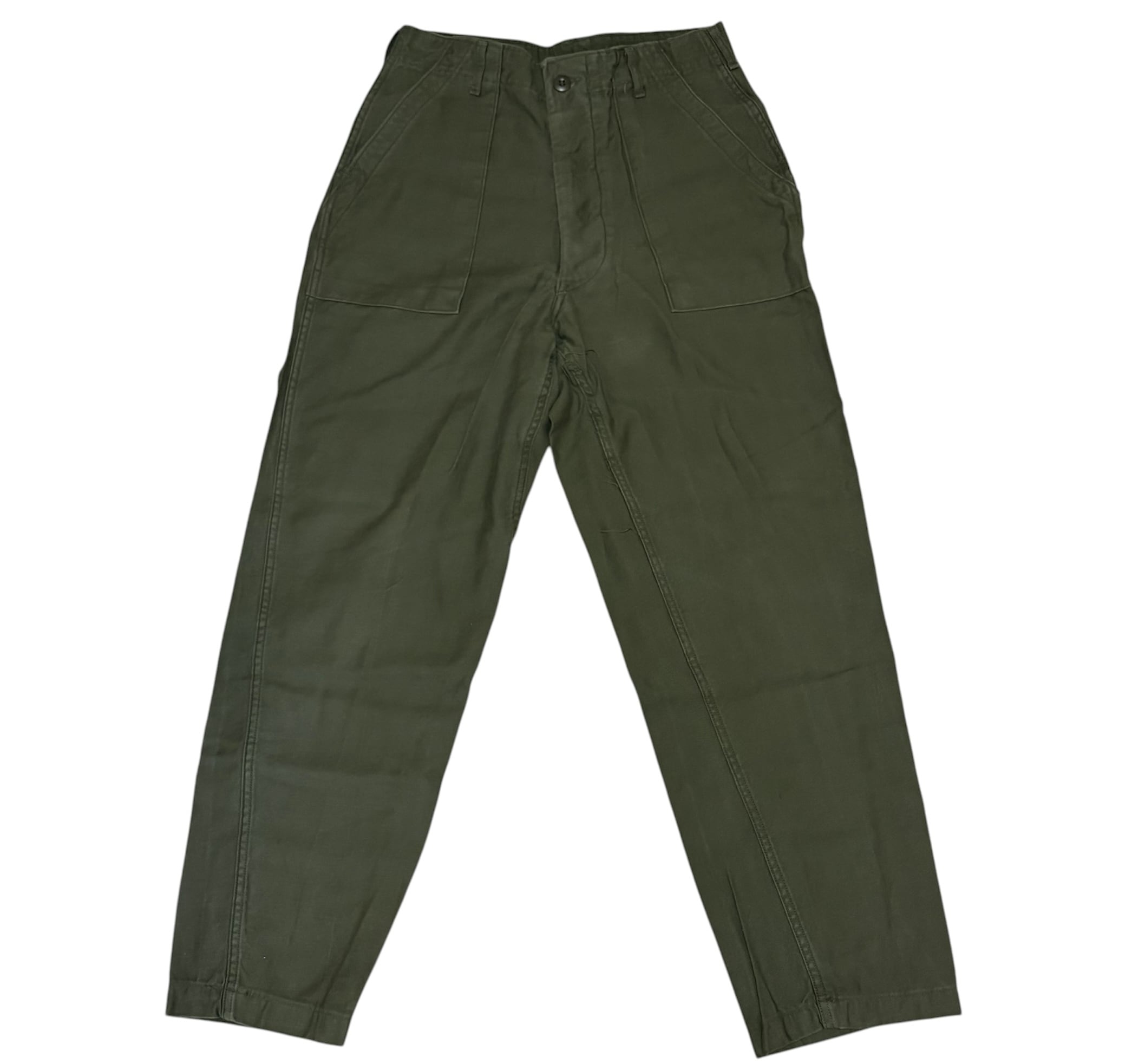 vintage 68年ベトナム戦ミリタリーカーゴパンツ 緑カモL/R | salparadise