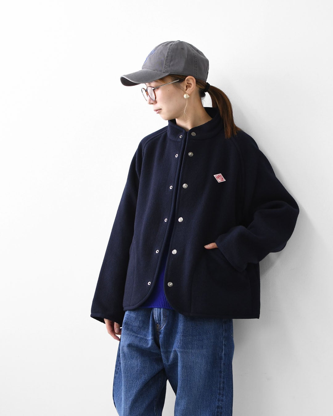 DANTON [ダントン] W WOOL LIGHT PILE STANDCOLLAR JACKET [DT