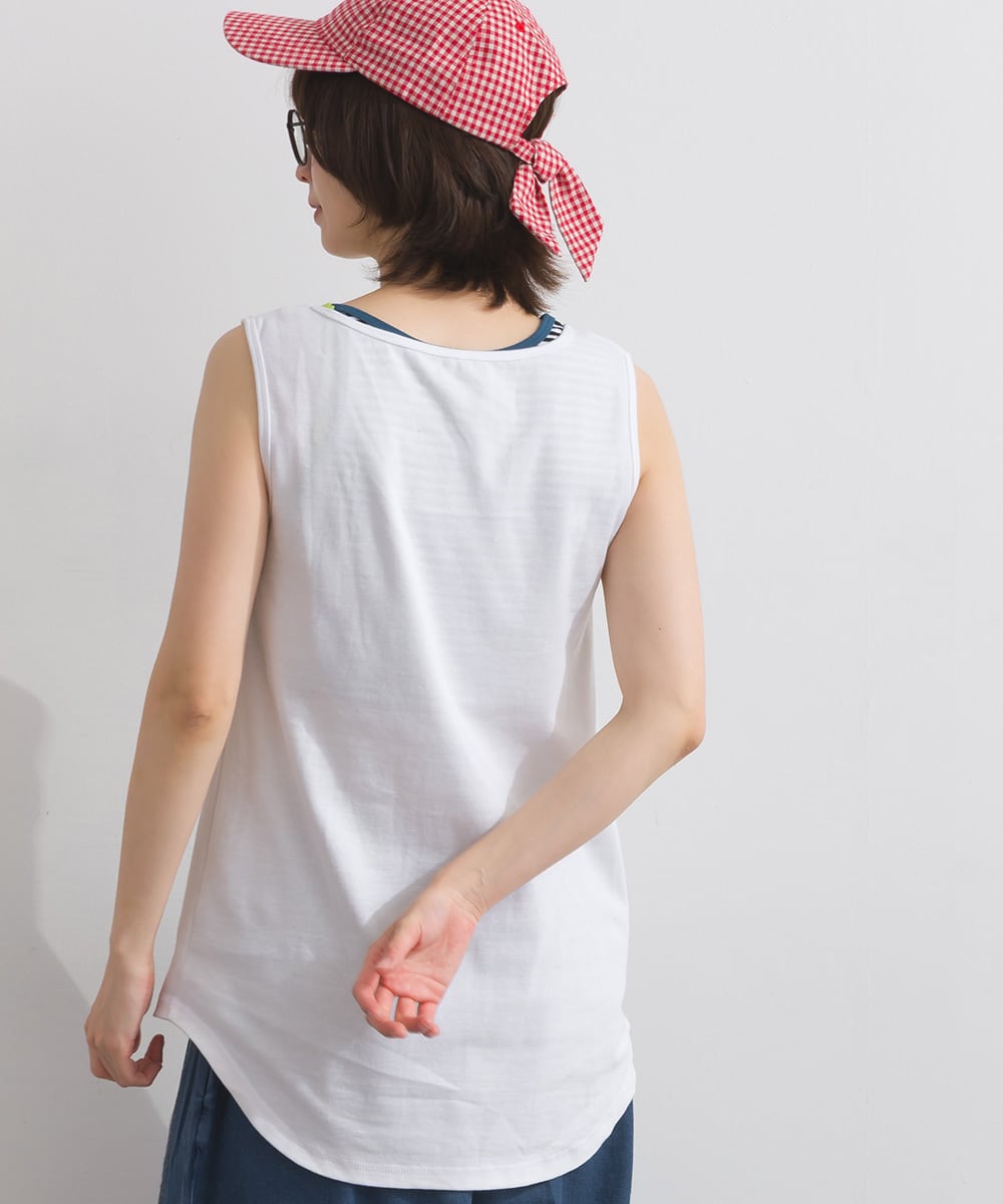 K261087 カップ付きアシンメトリータンクトップ / Cup-In Asymmetrical