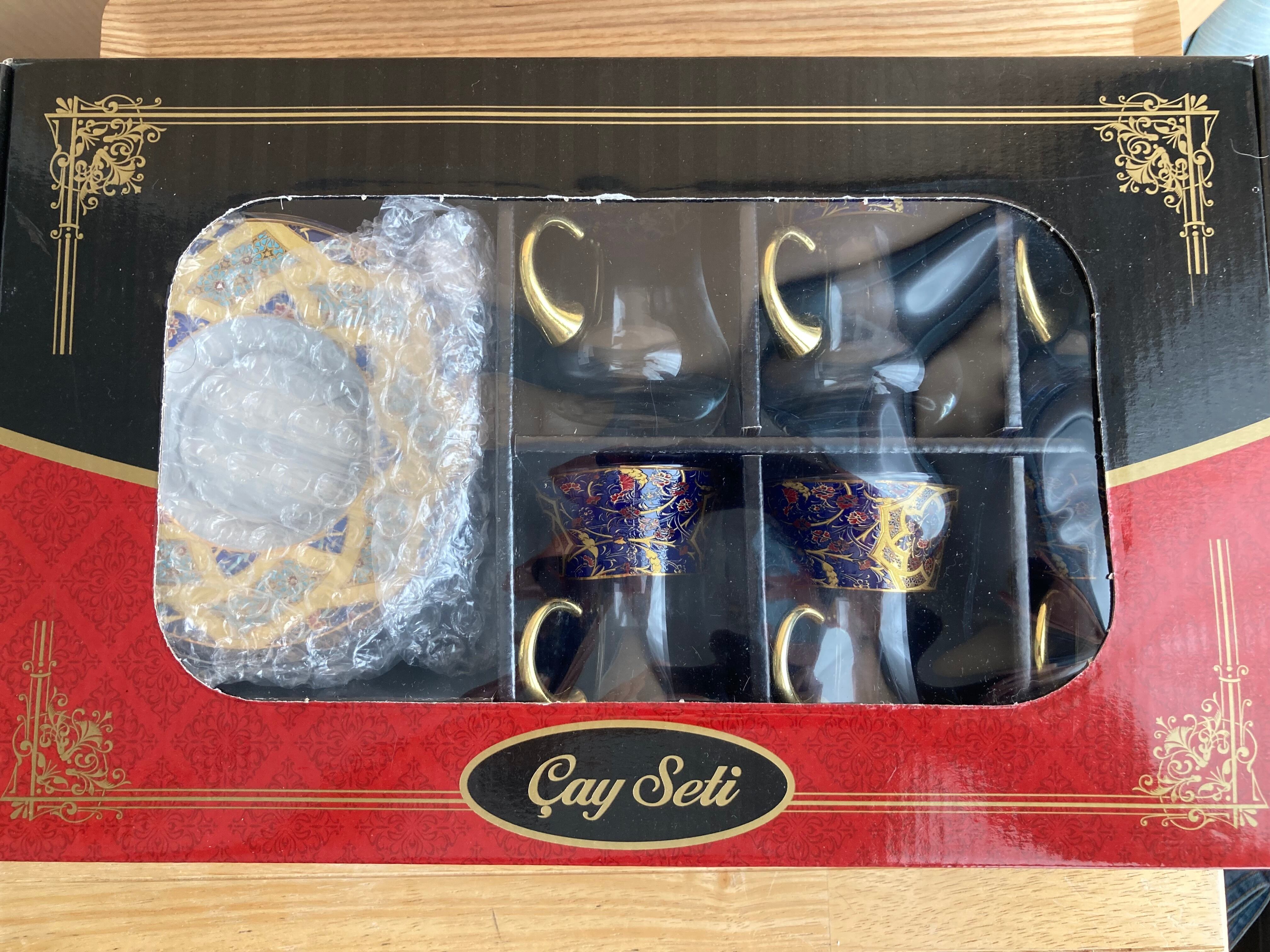 トルコ チャイグラス＆ソーサー 新品6客セット | green label