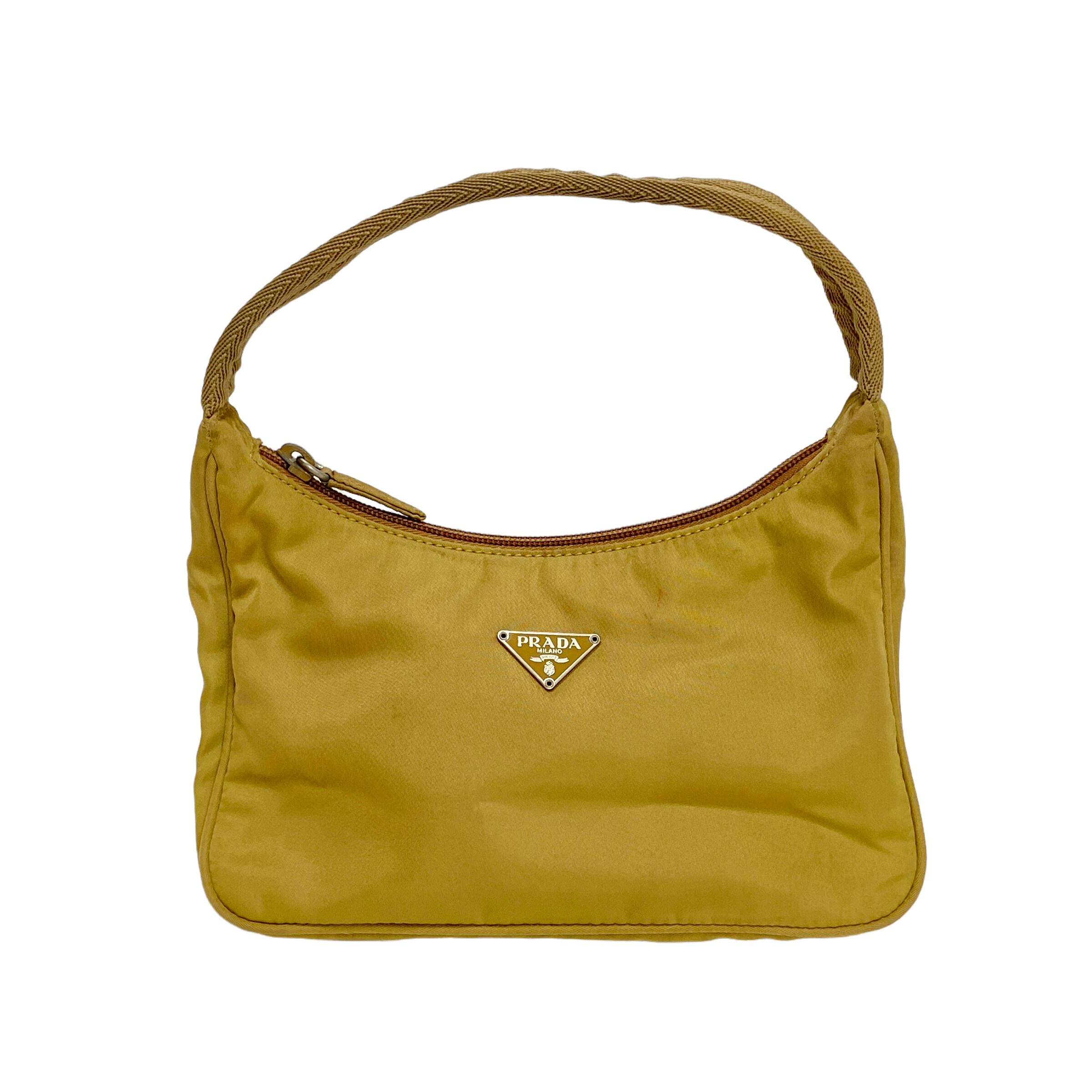 気質アップ PRADAナイロンポーチ(色 カーキ) ポーチ/バニティ - www