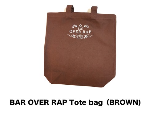 【BAR OVERRAP】 Tote bag (Brown)