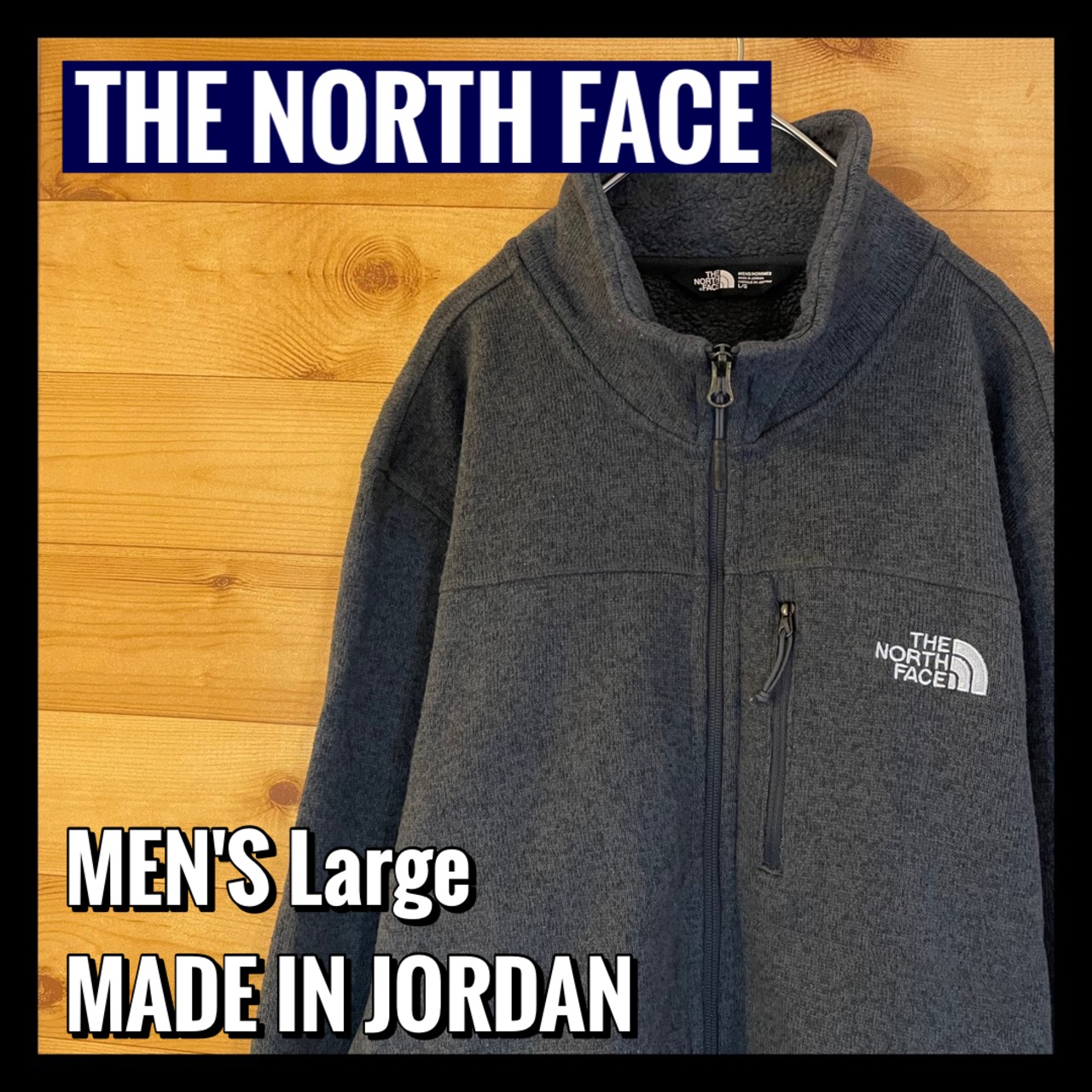 【THE NORTH FACE】フリース ジャケット インナーフリース メンズL フルジップ ノースフェイス アメリカ古着