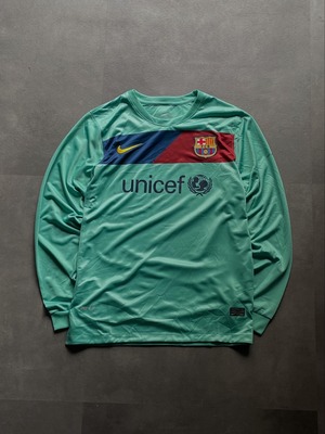 FC Barcelona 長袖ユニフォーム サードユニフォーム ナイキ L ミントグリーン DRI-FIT