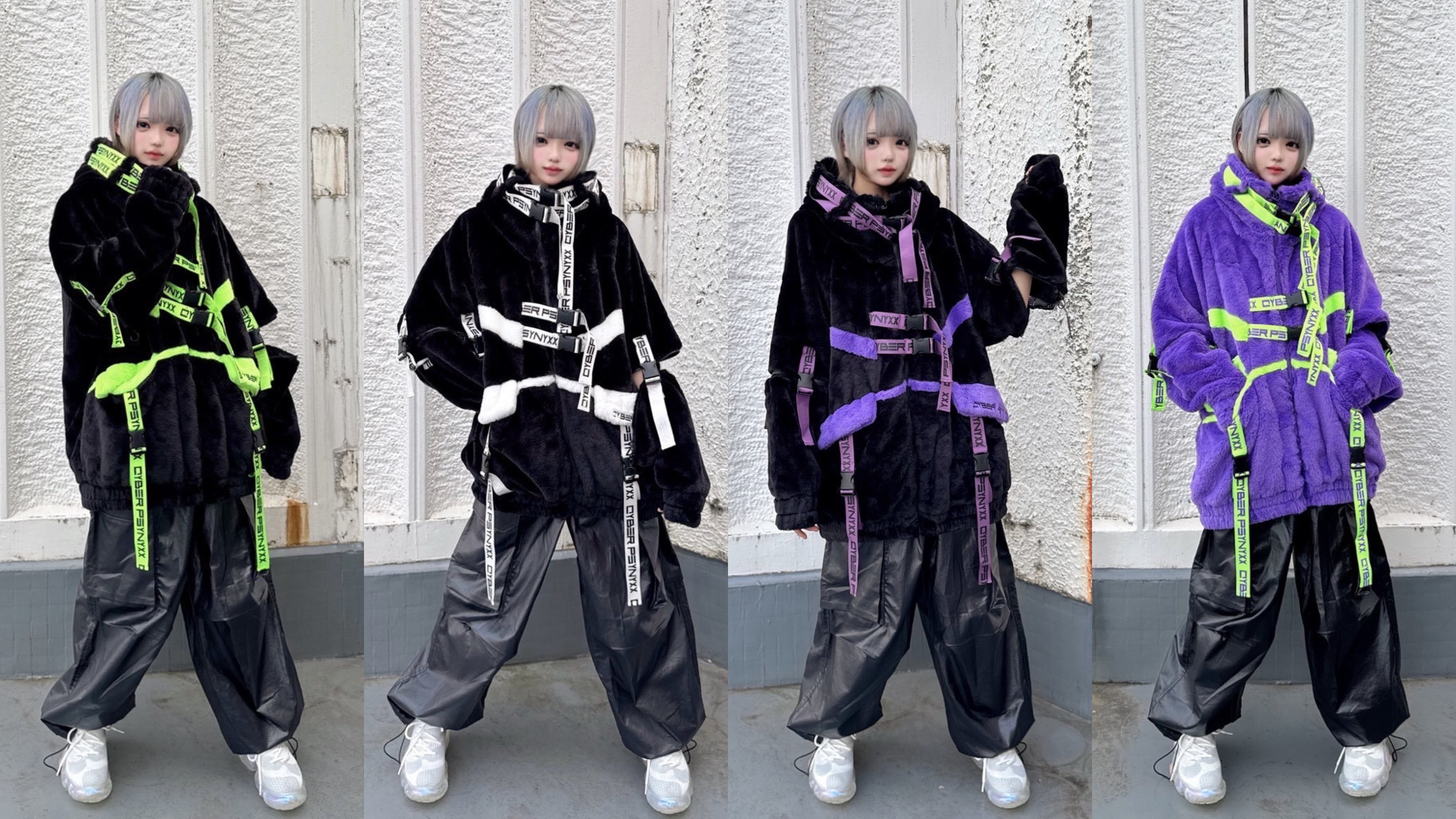 thicc サイバーファーブルゾン PSYNYXXサイバーファーブルゾン グランジ cyber アウター 冬服