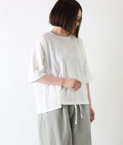 CUORE STORE/後ろヨーク切替ドローストリングプルオーバー