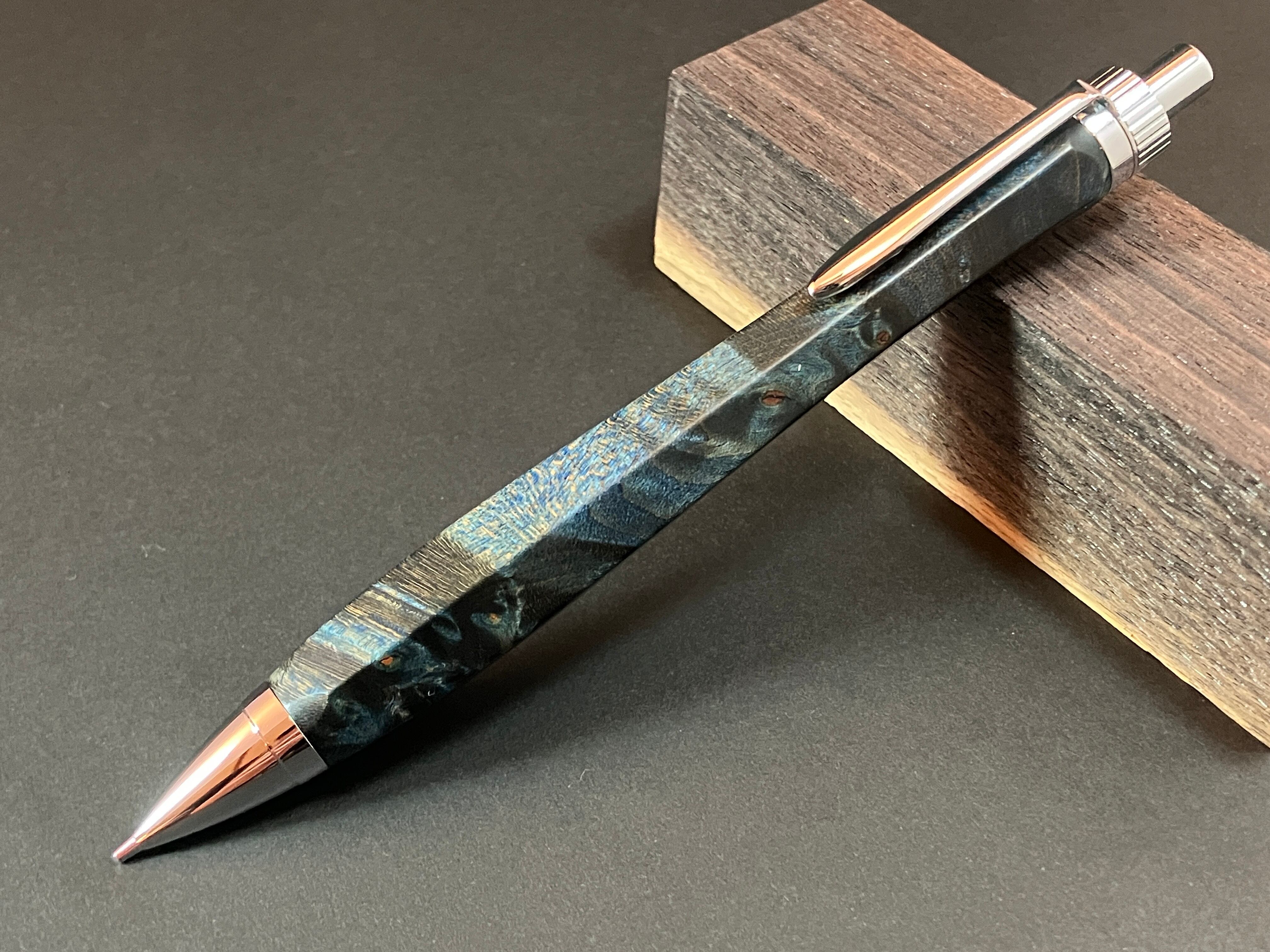 スタビライズドメイプル】六角流線形木軸ペンHSL-1 | Pichio Craft
