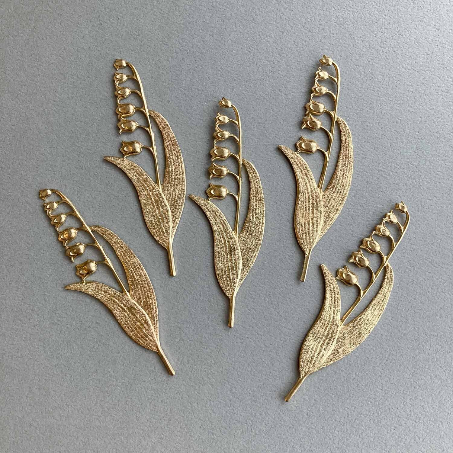 最終入荷〉USA真鍮 スズランプレート | Dua-アクセサリーパーツショップ